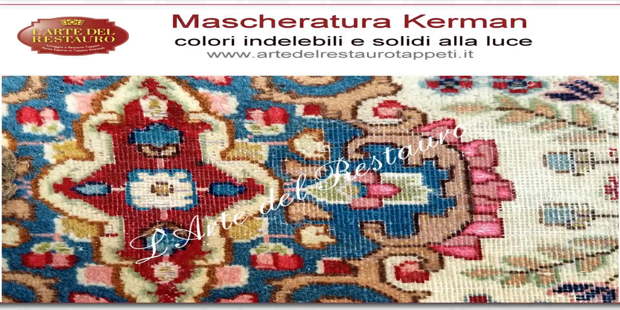 Mascheratura di un tappeto Kerman